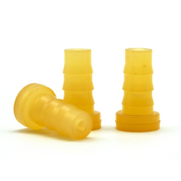 Isoprene Urinary Catheter Stopper Medical Silicone Rubber Yellow