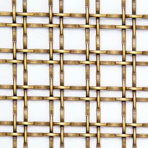 China Twill Weave Ornamental Woven Wire Grilles Polished Surface 1m-2m Width wholesale
