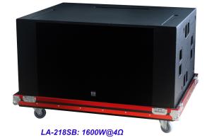 China High SPL Plywood loudspeaker 2 x 18 Horn Loaded 4ohm 1600W Subwoofer For Living Event And Show on sale