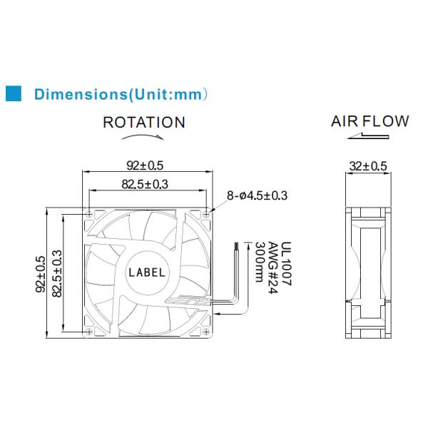 Industrial Small Explosion Proof Ventilation Fan , Ball Bearing DC Motor Fan