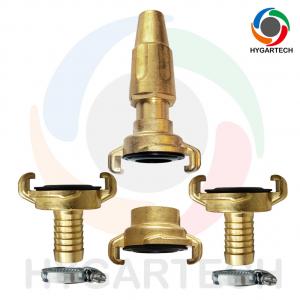 China NBR Brass Hose Fittings Claw Lock Quick Connect Coupling & Spray Nozzle Set wholesale