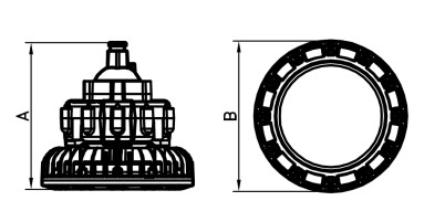 Aircraft Atex Explosion Proof Led Light High Bay Lamp 150W CCC EU TUV