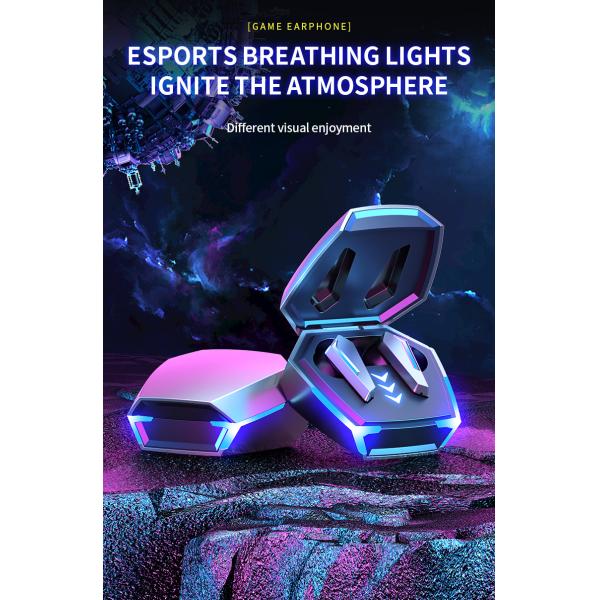 Low Latency Gaming and Phone Call True Wireless Headset with Noise Cancelling Technology