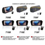 7 inch TFT LCD Reverse rear view mirror for car with reversing camera