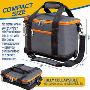 Collapsible Picnic Cooler Bag L12 inch With Bottle Opener