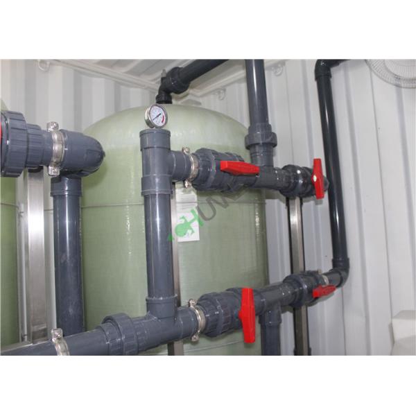 FRP Containerized Water Treatment Plant , Mobile Containerized Desalination Plants