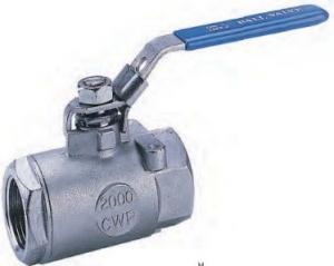 China Screwed End 1500WOG Stainless Steel Ball Valve With Locking Device wholesale