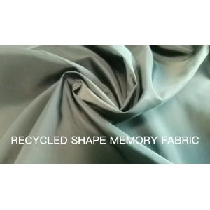 China RECYCLED POLY SHAPE MEMORY TWISTING 75D polyester fabric wholesale