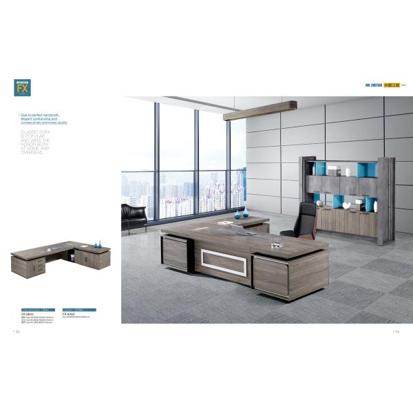 ISO14001 Commercial Office Furniture / Executive Computer Desk