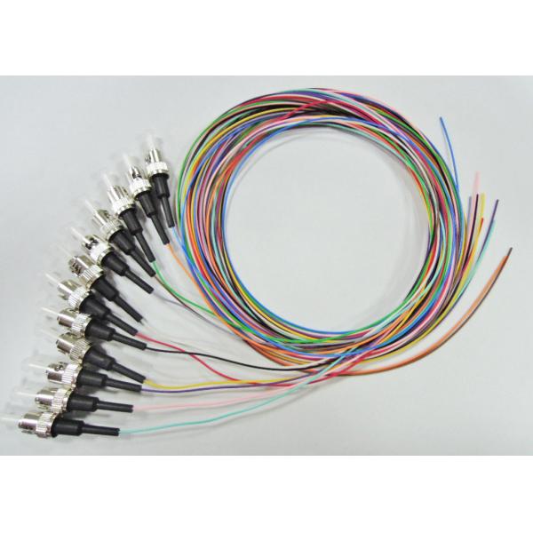 12 Strand Single Mode Fiber Optic Pigtail 0.9mm Tight Buffered Ribbon LC SC FC ST Connector