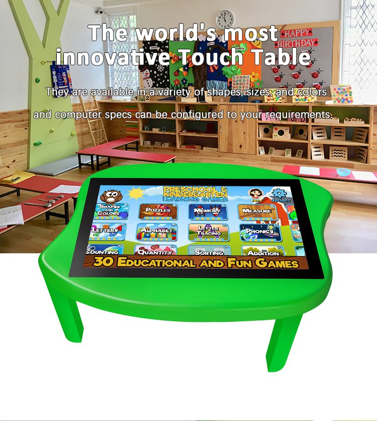 Party Interactive Touchscreen Game Table 32 Inch With Learning Software