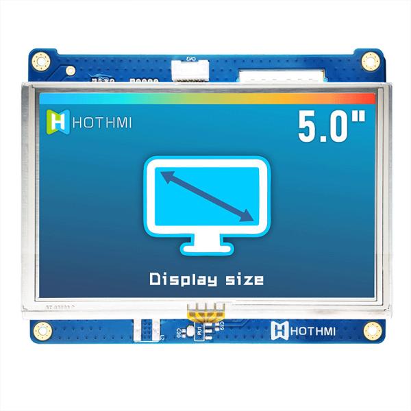 5.0 Inch 800x480 IPS Resistive TFT LCD Display