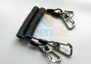 China High Security Coil Tool Lanyard Steel Reinforced 125MM Retractable Extension Cord wholesale