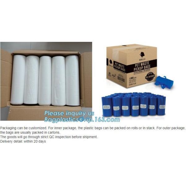 Pet product house shape dog waste bags with dispenser and leash clip, Pet Waste Bag Removal Disposal Heavy Duty Earth Fr