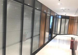 China Office Full Height Glass Partition Wall Office Fixed Partition Wall With Blinds wholesale