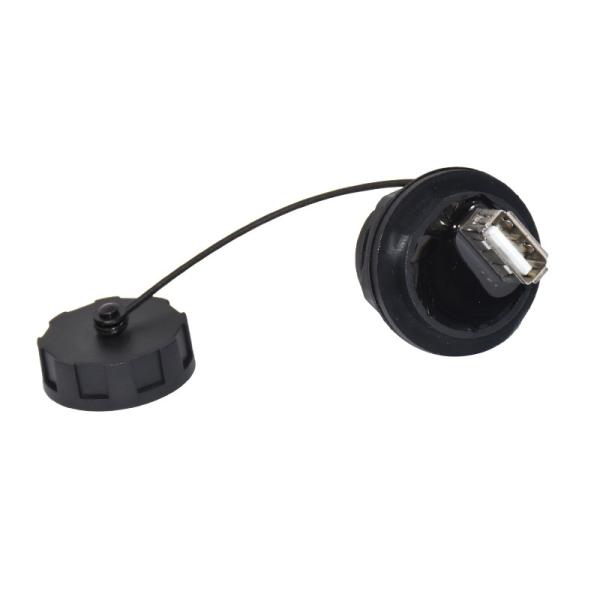 4 Pin Ethernet Connector , IP67 USB 2.0 Male Connector For Communication Equipment