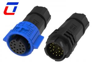 China M19 16 Pin Circular Waterproof Quick Disconnect Wire Connectors Push Lock wholesale