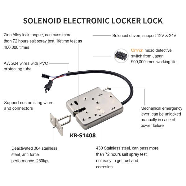 Kerong Intelligent SUS 430 Electromagnetic Lock For Central Control Lockers