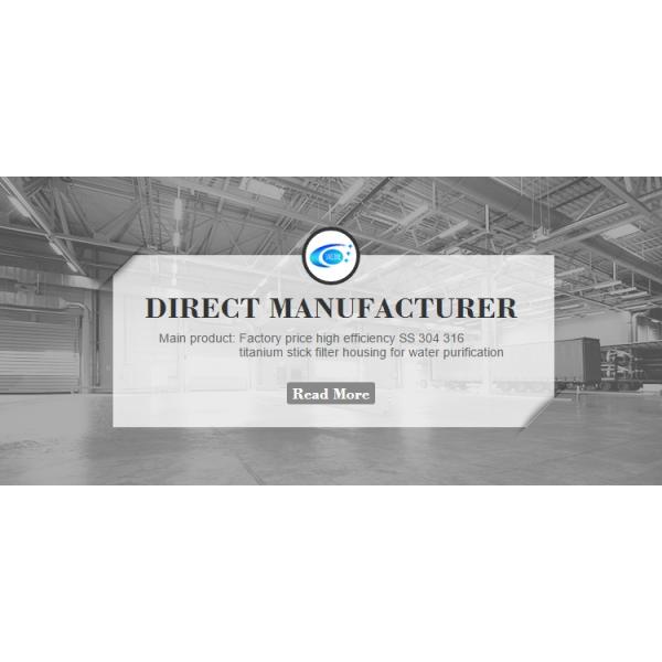 SS 304 316 Titanium Stick Filter Housing for Water Purification at Competitive Rate