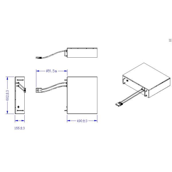Smart Rechargeable Marine Battery 24V 200AH With LCD Monitor / Warning Alarm