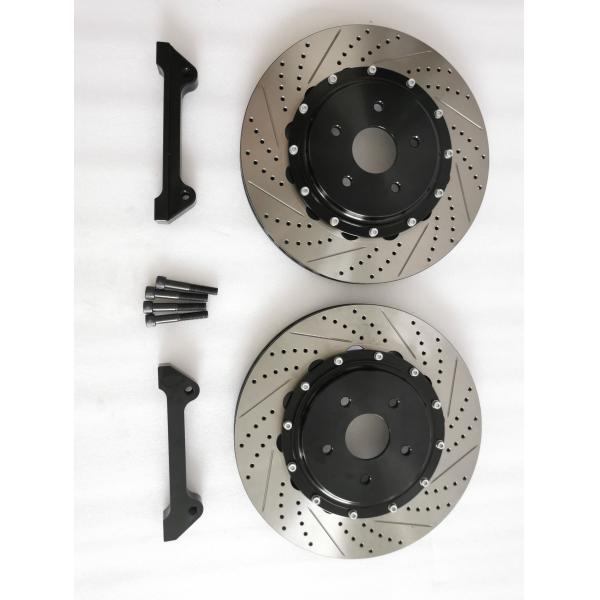 370*32mm Car Brake Discs Black Full Floating Center Hub Bracket Logo Customized