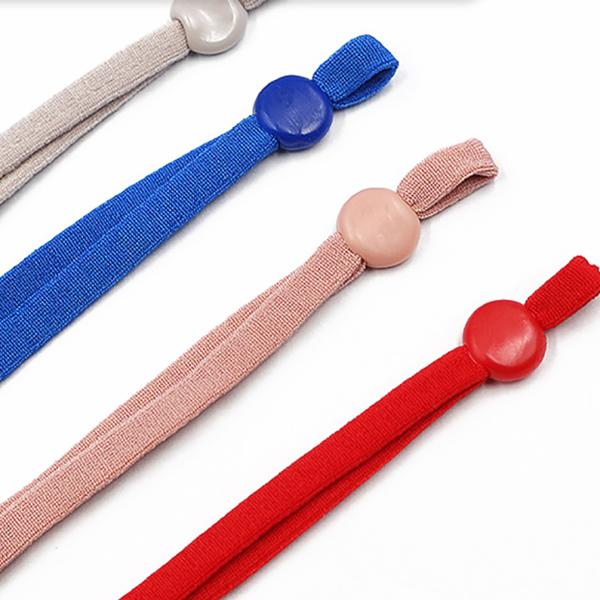 Factory Wholesale protective Adjustable Elastic Band with Buckle Stretchy Earloop Stretch Cord