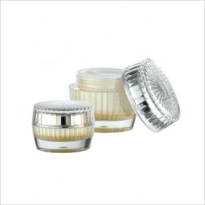 China Double Wall Cosmetic Jar Drum Shape Cream Jar 15g 30g 50g Plastic Jar Empty Acrylic Cream Jar on sale