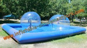 China Blue Inflatable Human Sized Hamster Ball / Inflatable Walk On Water Ball wholesale