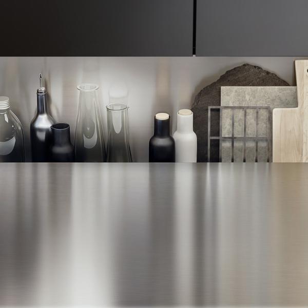 Modular Stainless Steel Kitchen Cabinets Smart Cupboard Lacquer Kitchen Small Cabinet Sets