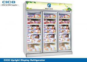 Integrated Upright Display Refrigerator , Upright Glass Door Refrigerator