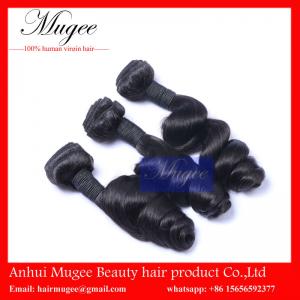 China virgin human hair malaysian type beautiful wavy hair,loose wave hair weaving with soft and clean wholesale