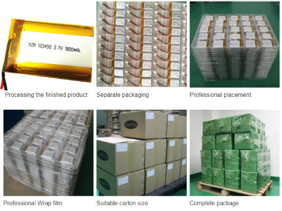 Pos Terminal 2S Lithium Polymer Battery Pack , 103450 1800mah 7.4 Lipo Battery