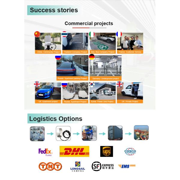 double gun ev charger Type 1 Commercial OCPP 1.6J 14kw public ev charger OEM ODM