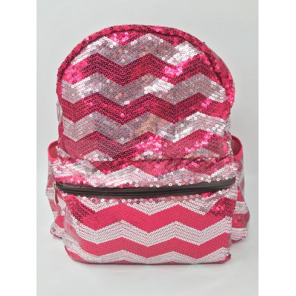 Sequin Polyester Laptop Bag , Sequin School Bag Custom Logo For Travel