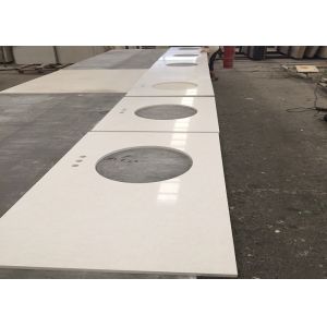 Artificial Beige Quartz Stone Slabs For Kitchen Countertop