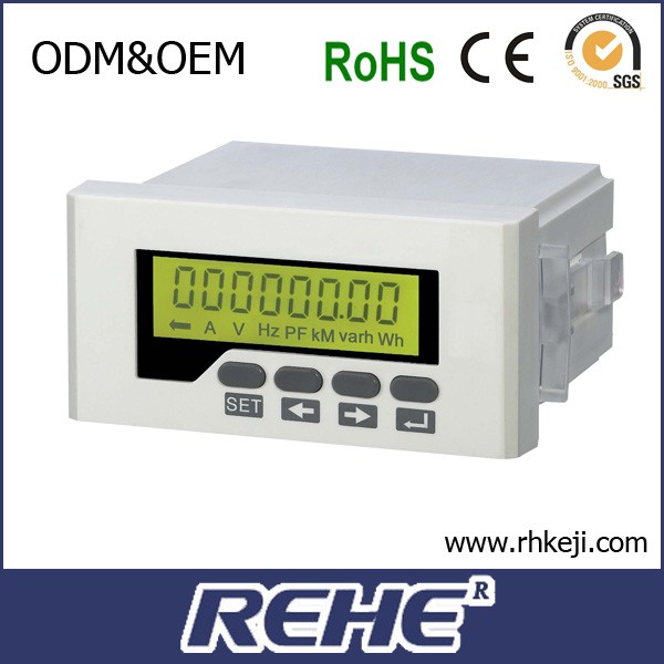 Low price 48*96 mm LCD display single phase digital multimeter