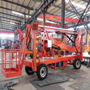 China Self Propelled Trailer Mounted Cherry Picker lift PLC Control System wholesale