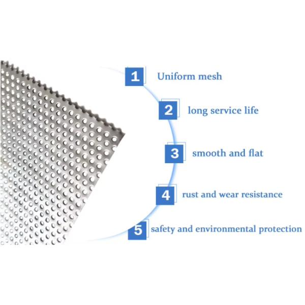 6mm Round Hole Punching Perforated Wire Mesh OEM