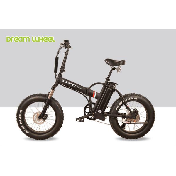 500W 20 Inch Fat Tire Folding Electric Bike 32km/H