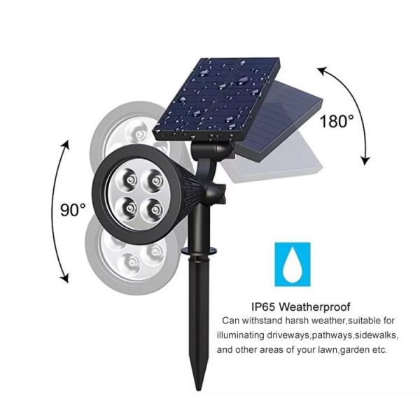 landscape light adjustable spotlight outdoor waterproof solar garden light