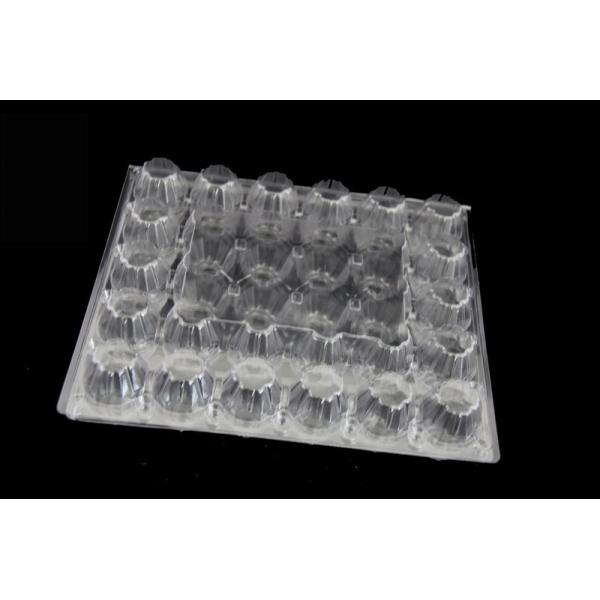 Eco Friendly 30 Count Egg Flats 32.5cm Plastic Blister Tray In PET Film
