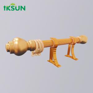 China hot selling curtain walls accessories holder aluminum single long curtain rod set and rails wholesale