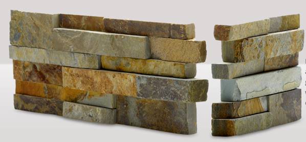 Grey Cultured Ledge Quartzite Stone Veneer For Exterior And Interior Wall