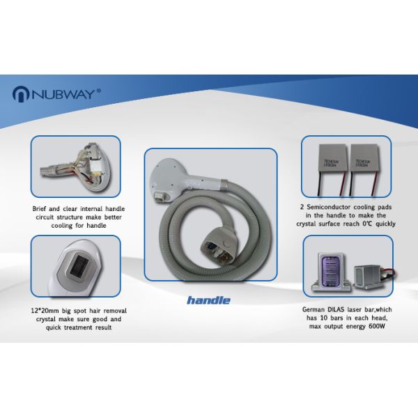 600w Dilas Laser Diode Depilation Device , 808nm Laser Diode Hair Removal Machine