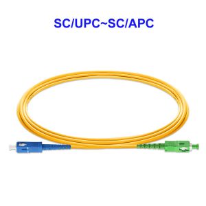 China SC UPC SC APC Fiber Optic Cable Single Mode Single Core With Connector wholesale