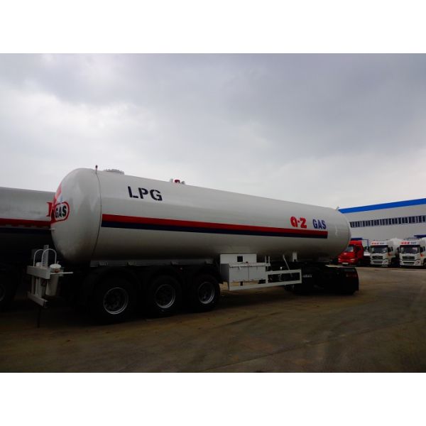 25 Tons LPG Gas Tanker Truck Trailer 25MT With Dongfeng Tractor Head