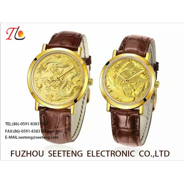 WHOLESALE PU STRAP AND ALLOY CASE QUARTZ WATCHES COUPLE WATCH