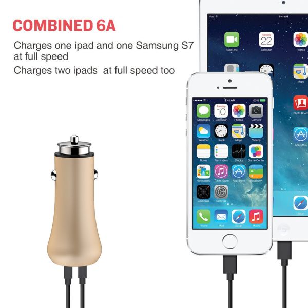 FQC10 Dual QC3.0 car usb charger, universal car charger for phones, top selling car usb charger