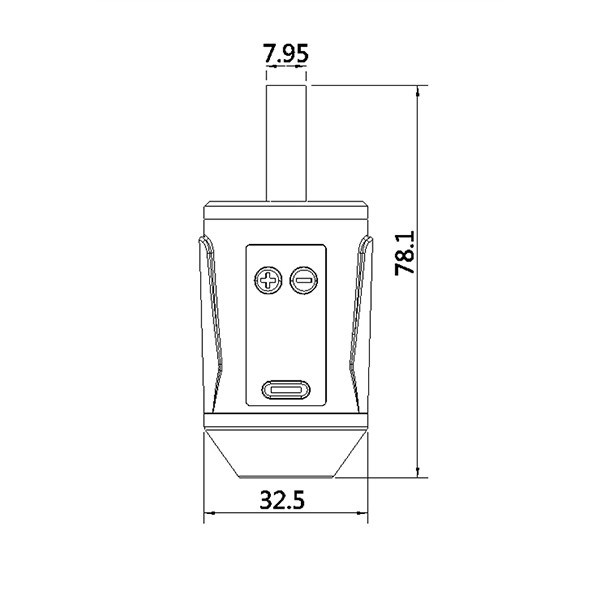 Professional Metal Tattoo Grips With Stainless Steel Material 32.5MM Size