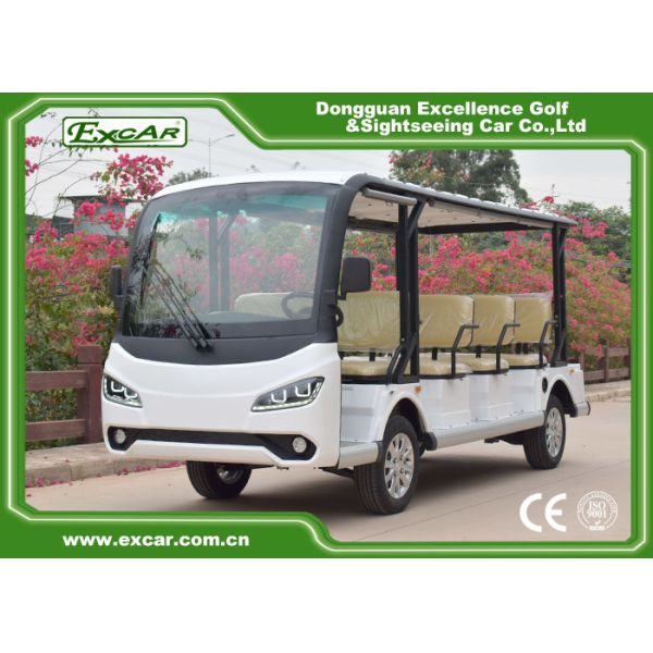 Silver 11 Seater Electric Sightseeing Bus 7.5KW KDS Motor 1 Year Warranty